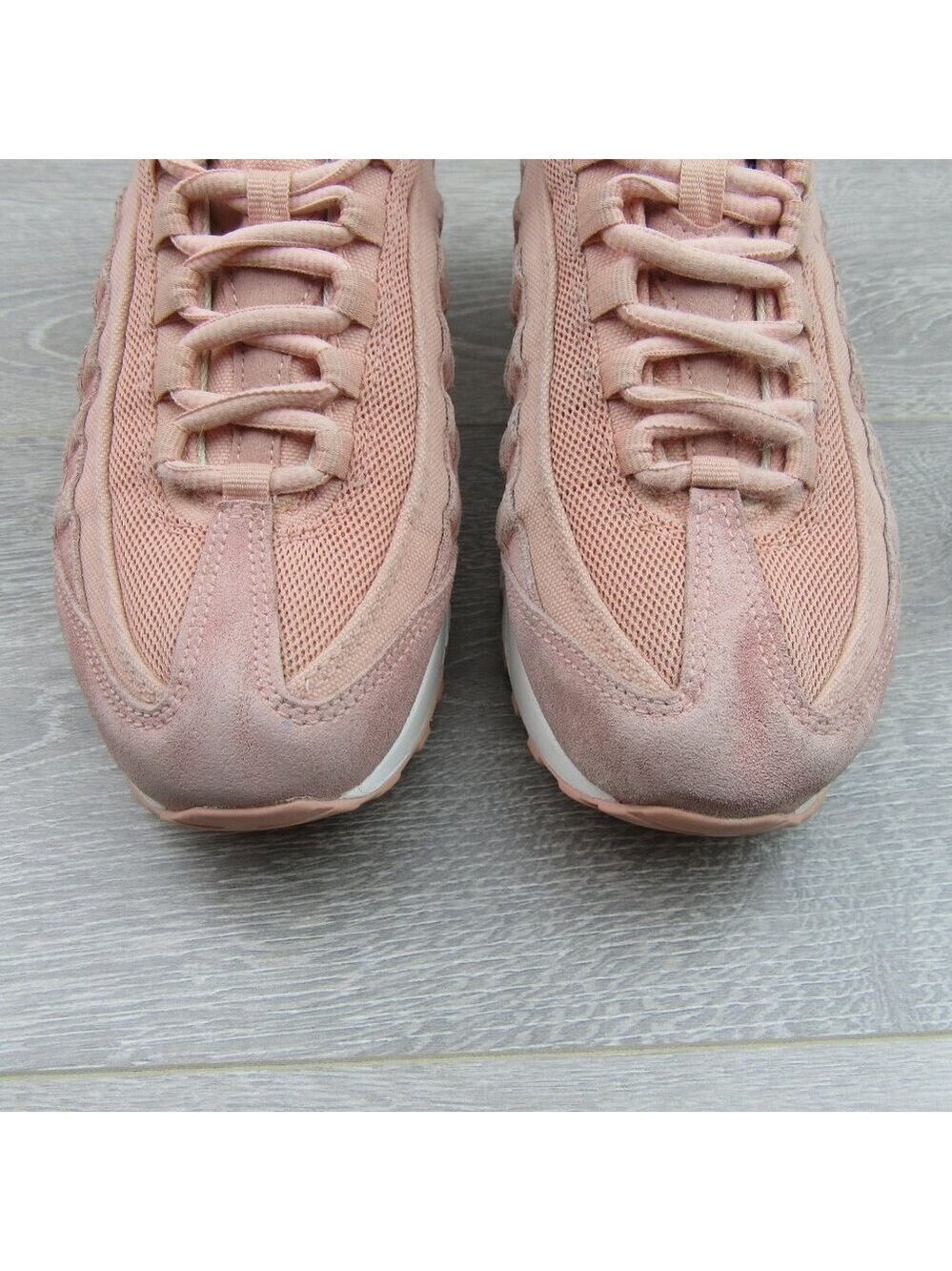 Nike Air Max 95 Sneakers Size 6Y Coral Pink Stardust *USED* - Picture 2 of 12